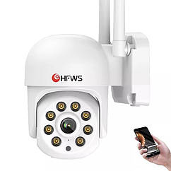 Охоронна поворотна Wi-Fi IP Onvif камера HFWVISION HF-WSV02-B30E 3 Mp. Tuya