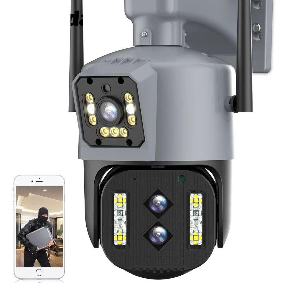 Охоронна тріокулярна поворотна Wi-Fi IP-камера LegendSafe FQ20-8MP-BL із зумом 2,8-12 мм. IPC360 Home