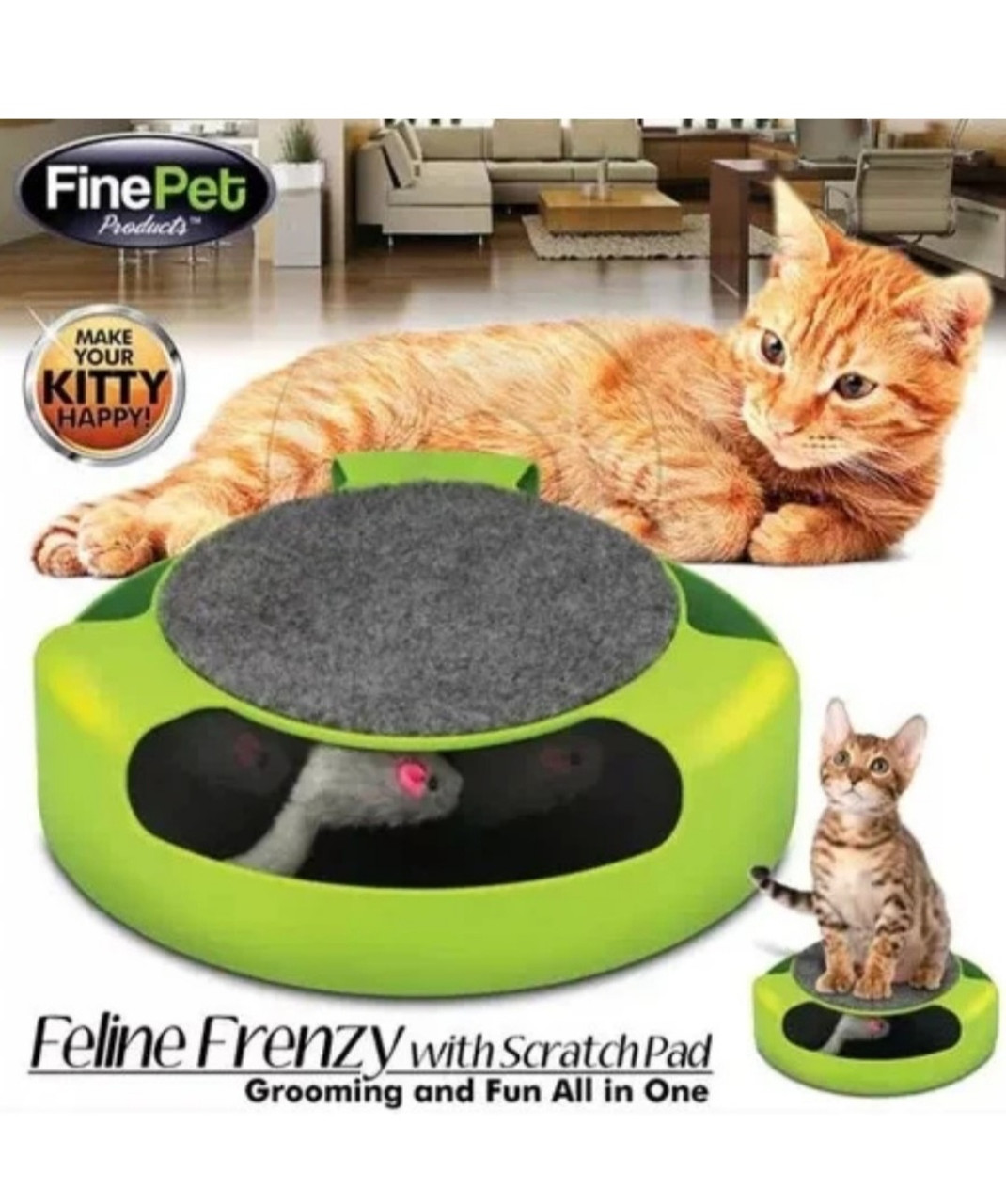 Іграшка для кішок і кошенят кігтеточка для кішок "Злови мишку",інтерактивна іграшка для кішок,SK