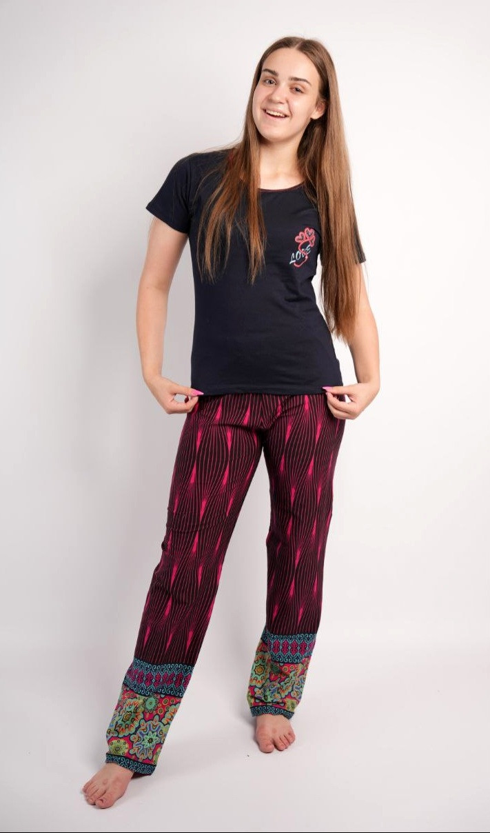 Піжама з довгими штанами та футболкою, фото 1