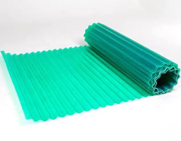 Шифер Пластиковий Зелений в рулонах 2.5 м [Хвиля] 800 г/м2 Стандарт