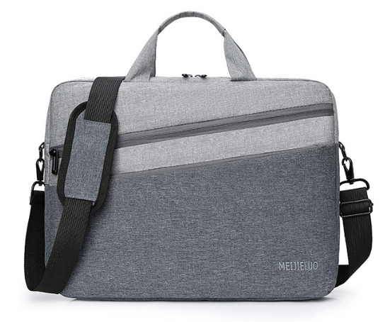Сумка для ноутбука сіра 15.6" Meijieluo Захисна містка сумка під ноутбук 15-16 дюймів сіра, фото 1