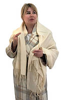 Жіночий шарф 100% кашемір Rossi 185 см*75 см Светло-бежевый