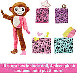 Лялька Барбі Barbie Cutie Reveal у костюмі мавпочки, фото 3