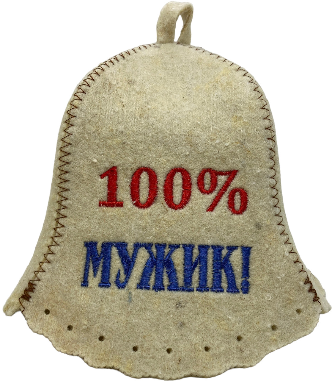 Шапка для бані та сауни з вовни 100 % Мужик
