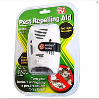 Электронный отпугиватель грызунов и насекомых Pest Repelling Aid, электромагнитный отпугиватель насекомых и