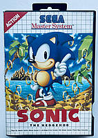 Sonic The Hedgehog, Б/У, английская версия - картридж для SEGA Master System