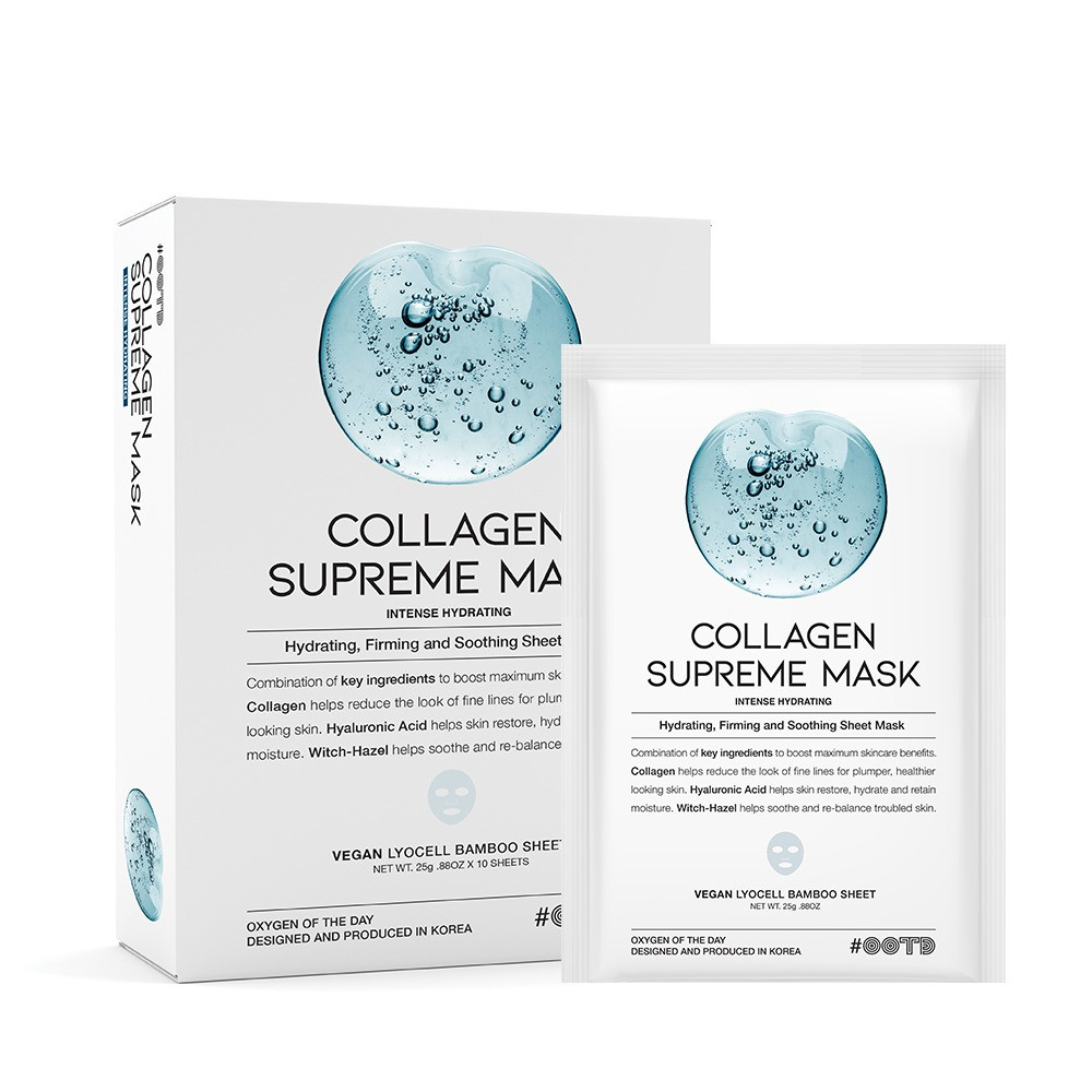 OOTD Collagen Supreme Mask - Інтенсивно зволожуюча тканинна маска з колагеном, фото 1