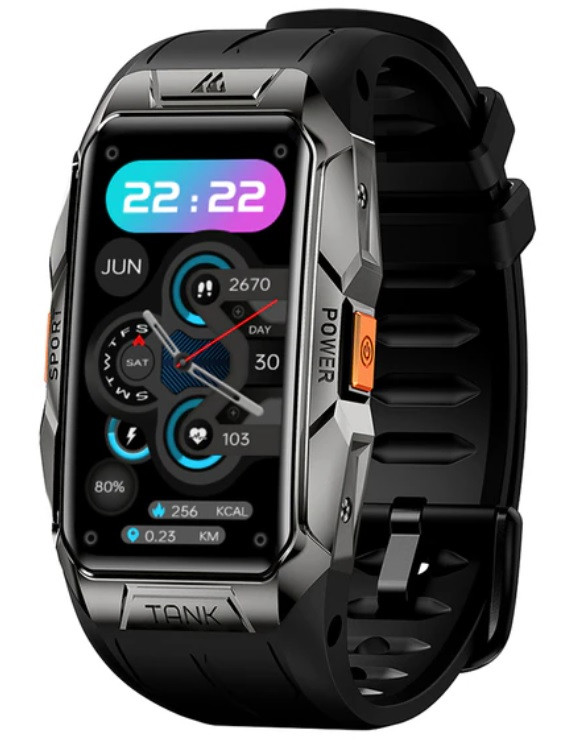 Розумні Фітнес-драйслет Kospet Tank X1 Shadow Silver