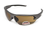 Захисні окуляри Venture Gear Tactical Semtex 2.0 Gun Metal (bronze) Anti-Fog, коричневі в оправі кольору "темний металік", фото 3