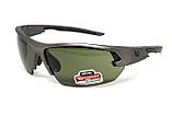 Захисні окуляри Venture Gear Tactical Semtex 2.0 Gun Metal (forest gray) Anti-Fog, чорно-зелені в оправі кольору "темний металік", фото 2