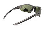 Захисні окуляри Venture Gear Tactical Semtex 2.0 Gun Metal (forest gray) Anti-Fog, чорно-зелені в оправі кольору "темний металік", фото 5