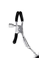 Затискачі для сосків з хутром Sweet Caress Rabbit nipple clamps AIW Or2103, фото 2