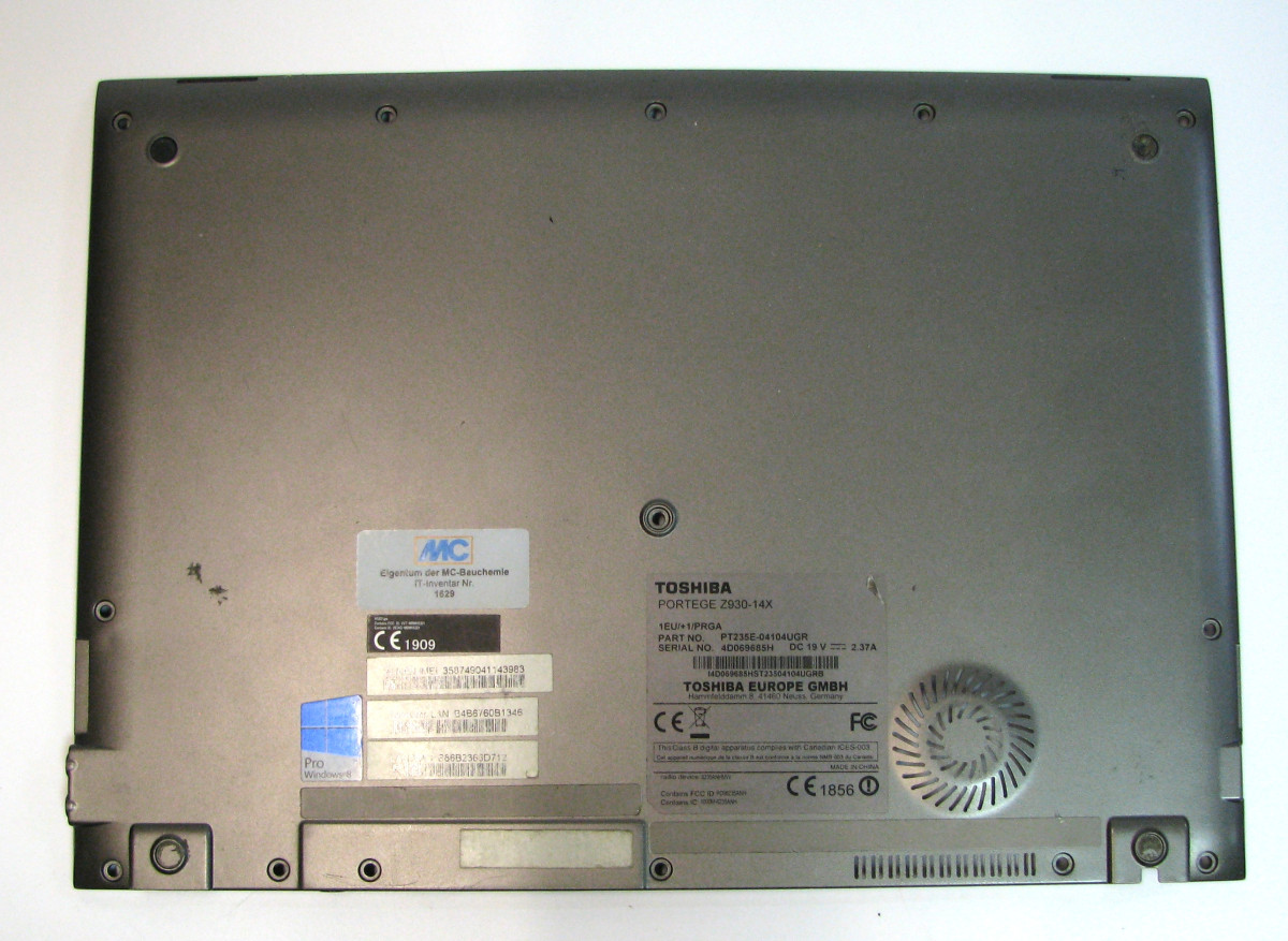 Нижня частина корпусу ноутбука Toshiba Portege Z930 GM903241712A Б/У