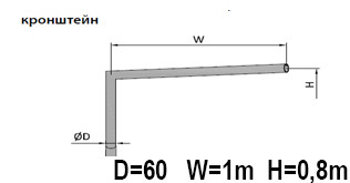 Оголовник для пори освітлення ламаний WL-1-1-1 - фото 2 - id-p326412757