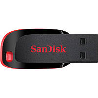 Флешка SanDisk USB накопитель 2.0 Cruzer Blade 64Gb, цвет черно-красный