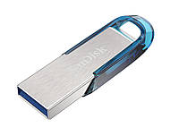 Флешка SanDisk USB накопитель 3.0 Ultra Flair 128Gb, цвет голубой