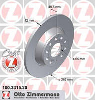 Тормозной диск ZIMMERMANN 100331520 на VW PASSAT (362).