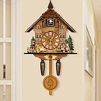 25×10×46 см часы с кукушкой старинные деревянные часы черный лес часы домашний декор отличный подарок