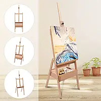 Büche Atelier Easel H-Form Easel Case with Box Artist's Case Easel Sketchpad Set foldable height adjustable