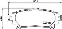 Тормозные колодки дисковые BREMBO P83152 на LEXUS RX (GYL1_, GGL15, AGL10).