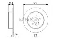 Тормозной диск BOSCH 0986479C02 на TOYOTA RAV 4 Mk II (CLA2_, XA2_, ZCA2_, ACA2_).