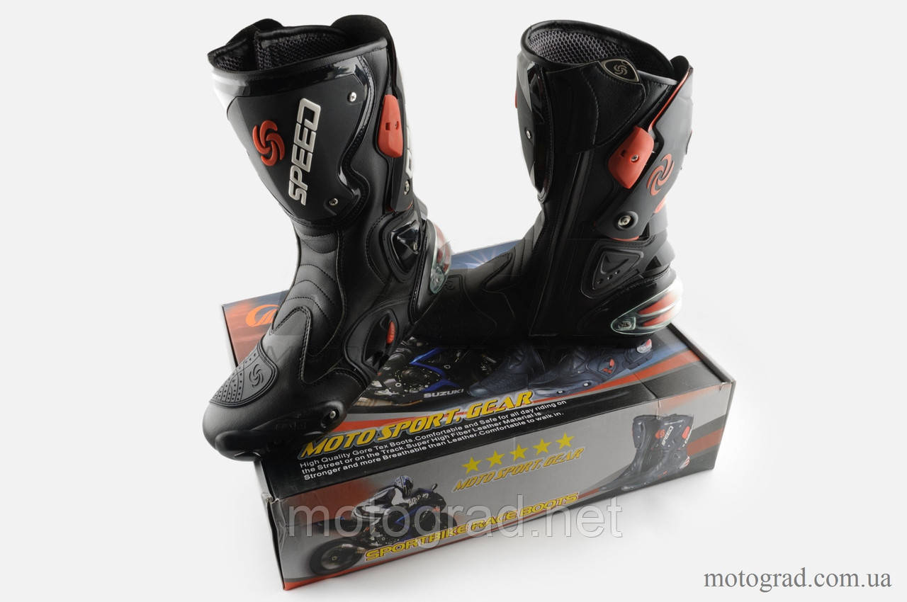 Мото Черевики PROBIKER mod 1001, чорні, фото 1