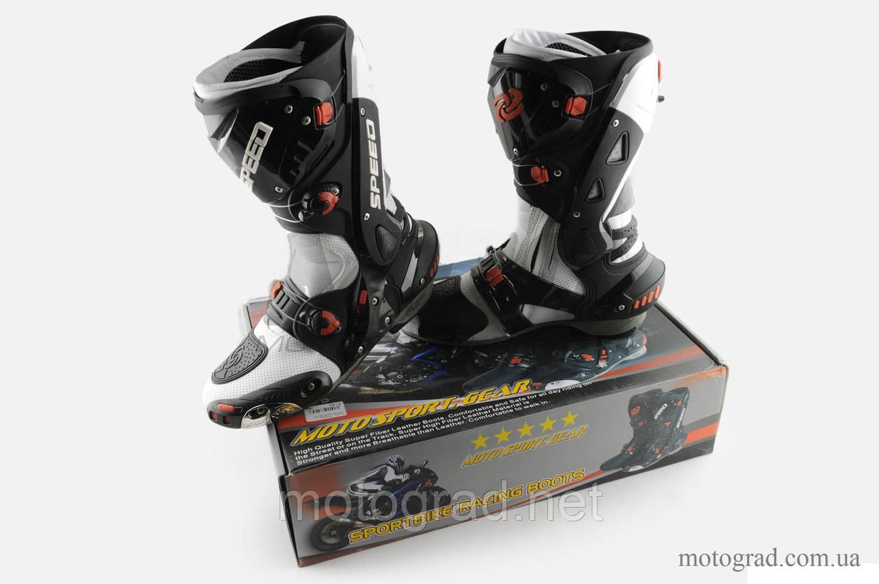 Мото Черевики PROBIKER mod 1003, білі, фото 1