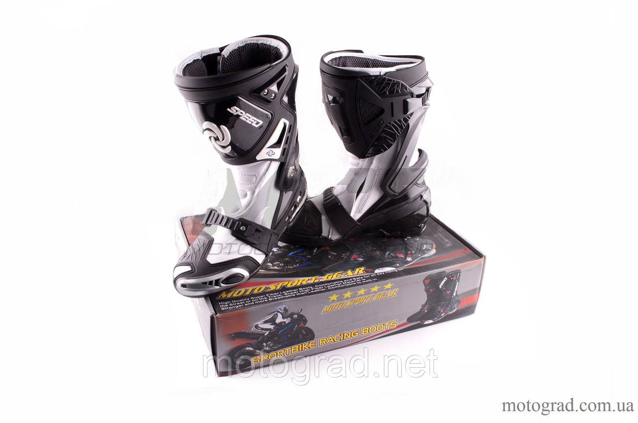 Мото Черевики PROBIKER mod 1005, білі, фото 1