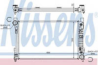 Радіатор MB C W 203(00-)C 160(+)[OE 203 500 03 03] NISSENS 62786A на MERCEDES-BENZ C-CLASS T-Model (S203)