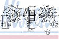 Вентилятор печки OP SIGNUM (02-) 1.8 i 16V (+) [OE 1845080] NISSENS 87049 для FIAT CROMA (194).