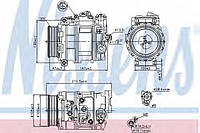 Компрессор MB C W 203(00-)C 30 CDI AMG(+)[OE 000 230 90 11] NISSENS 89090 для MERCEDES-BENZ R-CLASS (W251,