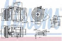 Компрессор NISSENS 890371 для седана EMGRAND (GEELY) EC 7.