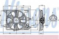 Вентилятор охлаждения двигателя NISSENS 85708 для DACIA LOGAN пикап (US_).
