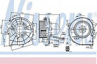 Вентилятор печки OP COMBO (00-) 1.2 i 16V (+) [OE 1845222] NISSENS 87080 для OPEL VITA C (F08, F68).