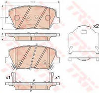 Гальмівні колодки дискові HYUNDAIKIA I30VelosterCeed F 11&gt &gt  TRW GDB3549 на HYUNDAI ELANTRA GT (GD)