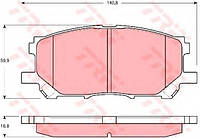 Дисковые тормозные колодки LEXUS RX 300 TRW GDB3338 для TOYOTA HARRIER (MCU3_, MHU3_, ACU3_, GSU3_).