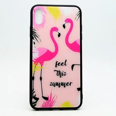 Чохол накладка Glass Case My Style (Glass+TPU) для iPhone XS Max 6.5" Mix, фото 1