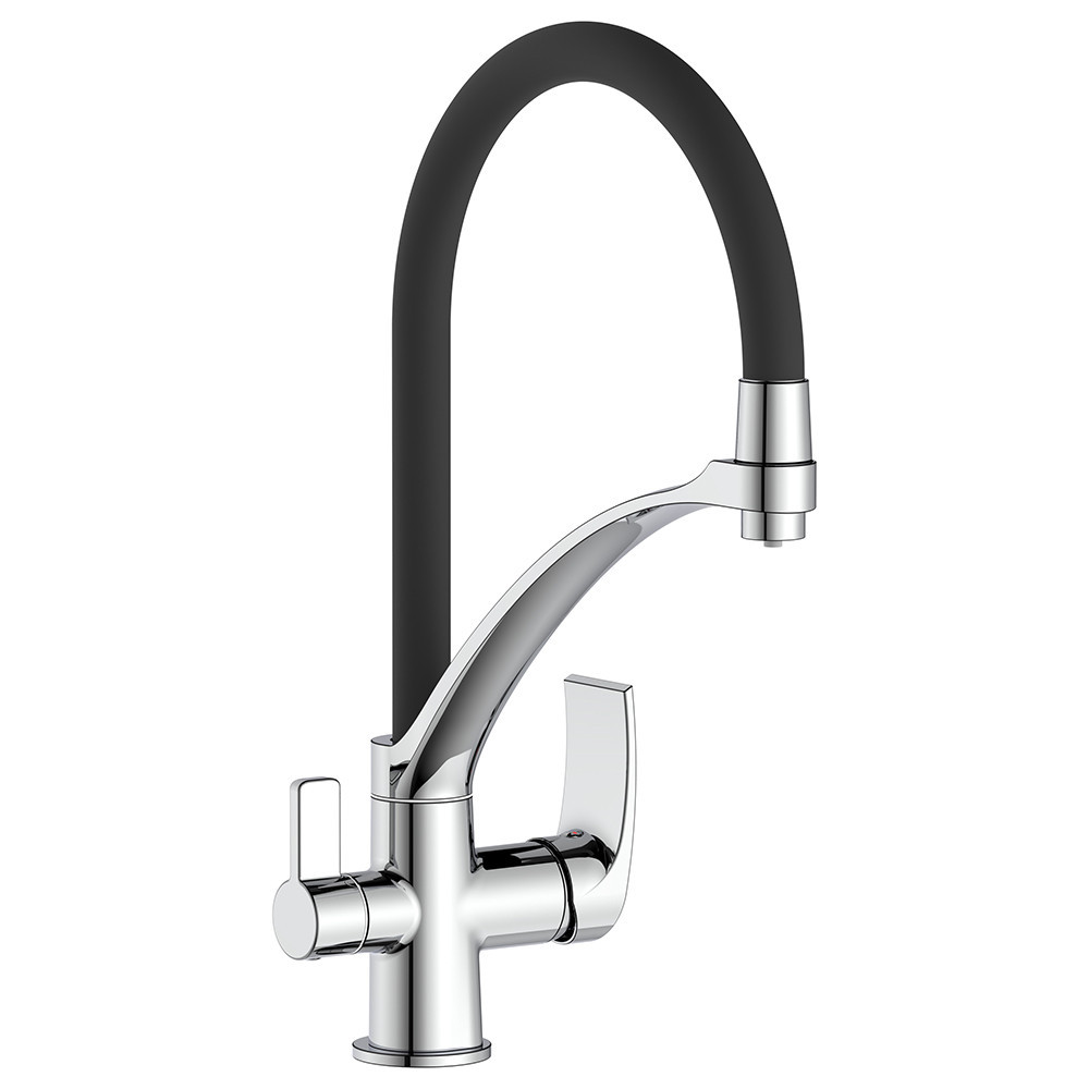 Змішувач для кухні на 2 води під фільтр Frap Frap F4369, фото 1