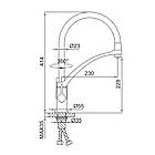 Змішувач для кухні на 2 води під фільтр Frap Frap F4369, фото 5