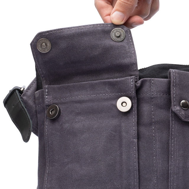 Фото чоловіча сумка через плече сірого кольору