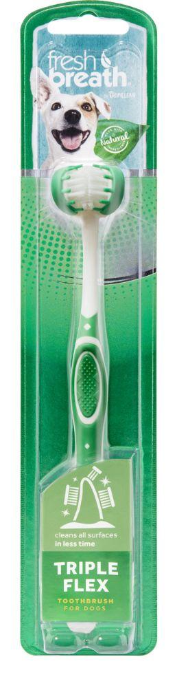 Зубна щітка Триплфлекс Тропіклін TropiClean TripleFlex для собак, фото 1
