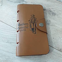 Мужской кожаный кошелек Baellerry Genuine Leather Дефект на корпусе Царапина Коричневый (KG-9979)