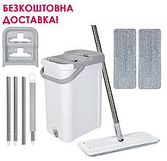 Комплект для вологого прибирання Logan Solar, набір містить відро зі шваброю, мопи оригінал