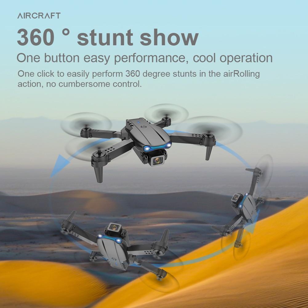 Дрон з HD камерою E99 PRO Black Коптер Wi Fi FPV до 20 хвилин польоту + Сумка сірий