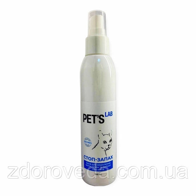 Засіб для усунення плям і запаху сечі кішок Pet'a s Lab Стоп-запах, 150 мл