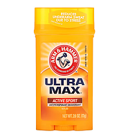 Arm & Hammer, UltraMax, твердый дезодорант-антиперспирант для мужчин, аромат «Активный спорт» 73 г