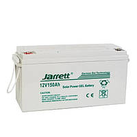 Гелевий акумулятор Jarrett GEL Battery 150 Ah 12V, офіційний, для solar панелей 6FM150