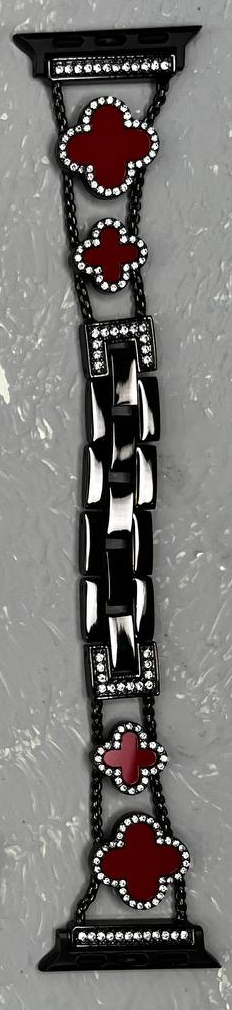 Ремінці Van Cleef & Arpels - для Apple Watch Black Red •38/40/41mm