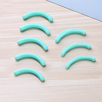 Сменные силиконовые вкладки в щипчики для завивки ресниц (8 шт) бирюзовые